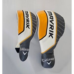 Callaway Mavrik Headcover Set Fairway Wood & Hybrid Orange Black Golf Covers